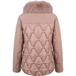 Pink Nylon Women Jacket