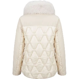 White Nylon Women Jacket