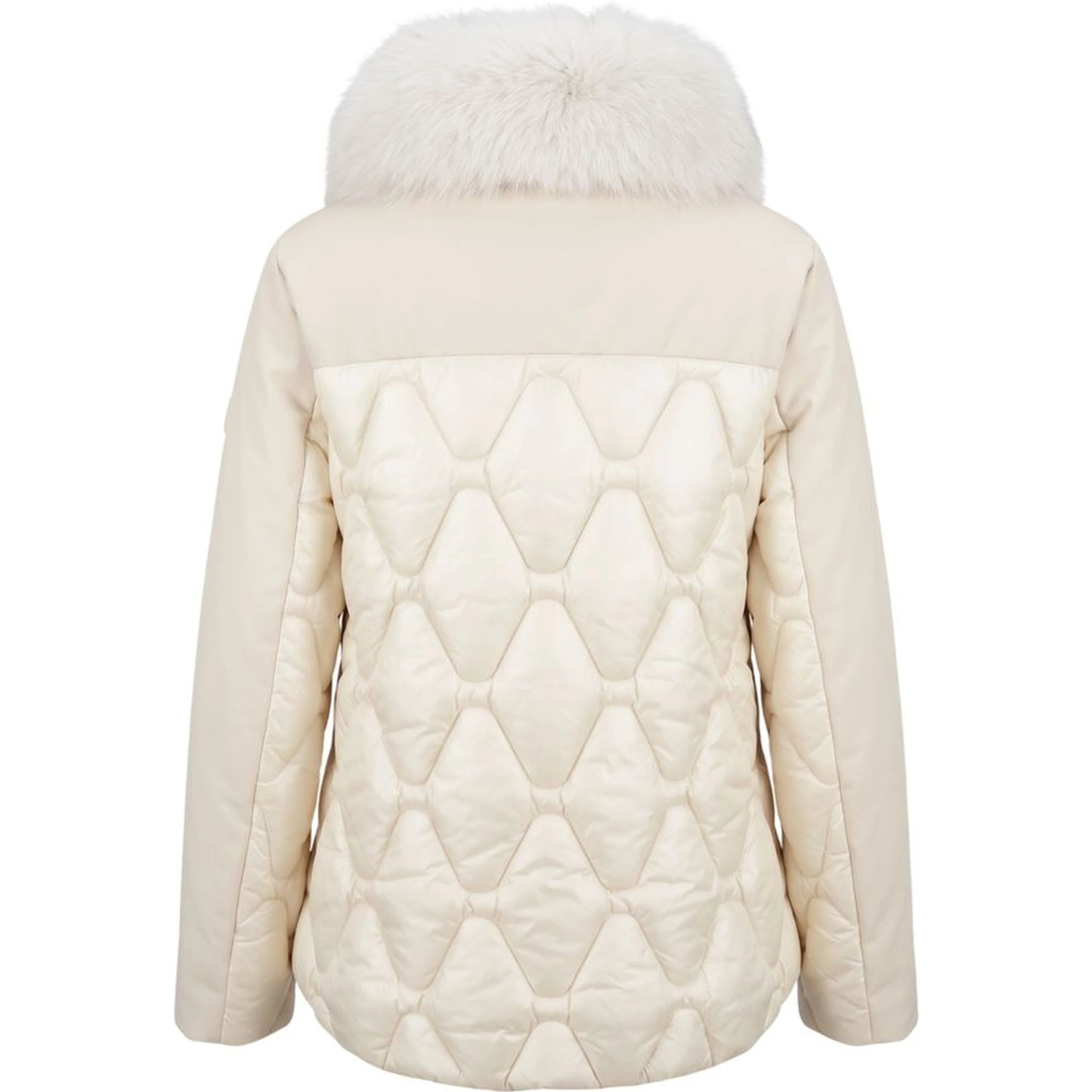 White Nylon Women Jacket