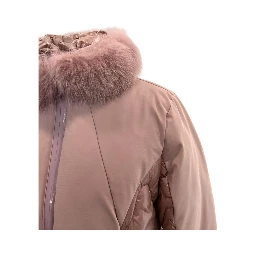 Pink Nylon Women Jacket