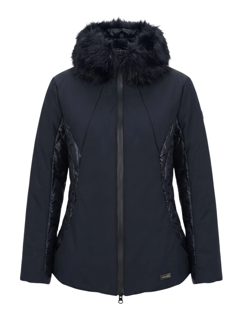 Blue Nylon Women Jacket
