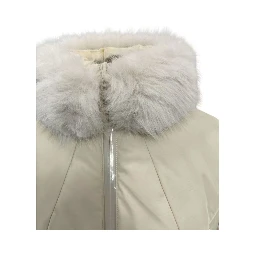 White Nylon Women Jacket