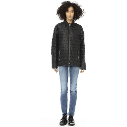 Black PU Women Jacket