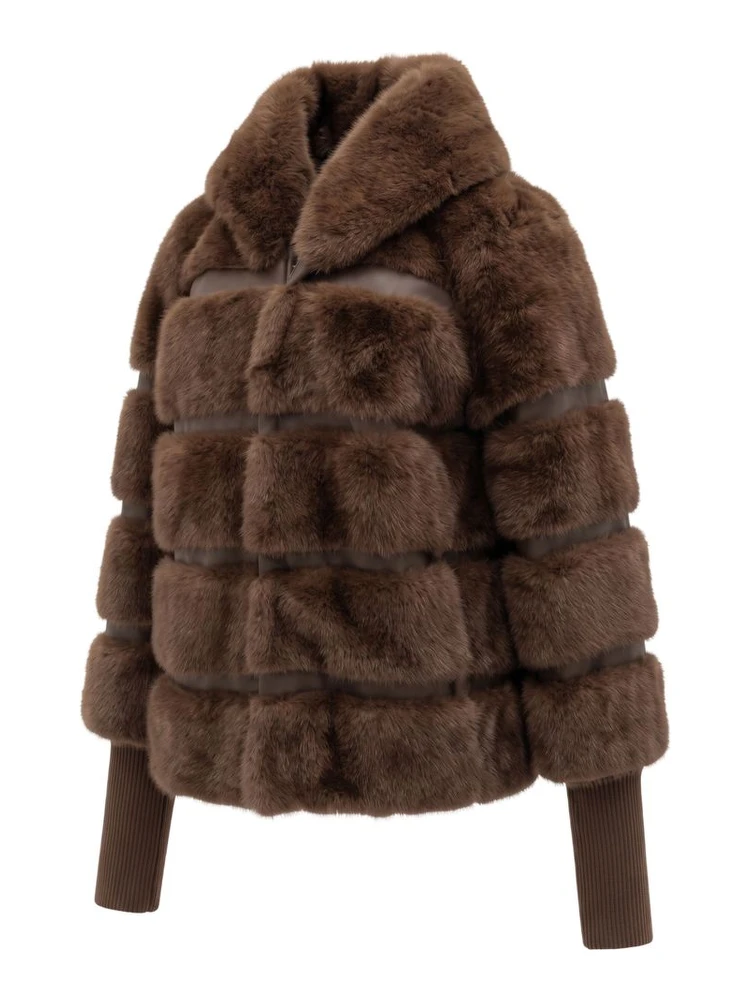 Brown Polyester Women Jacket alternative