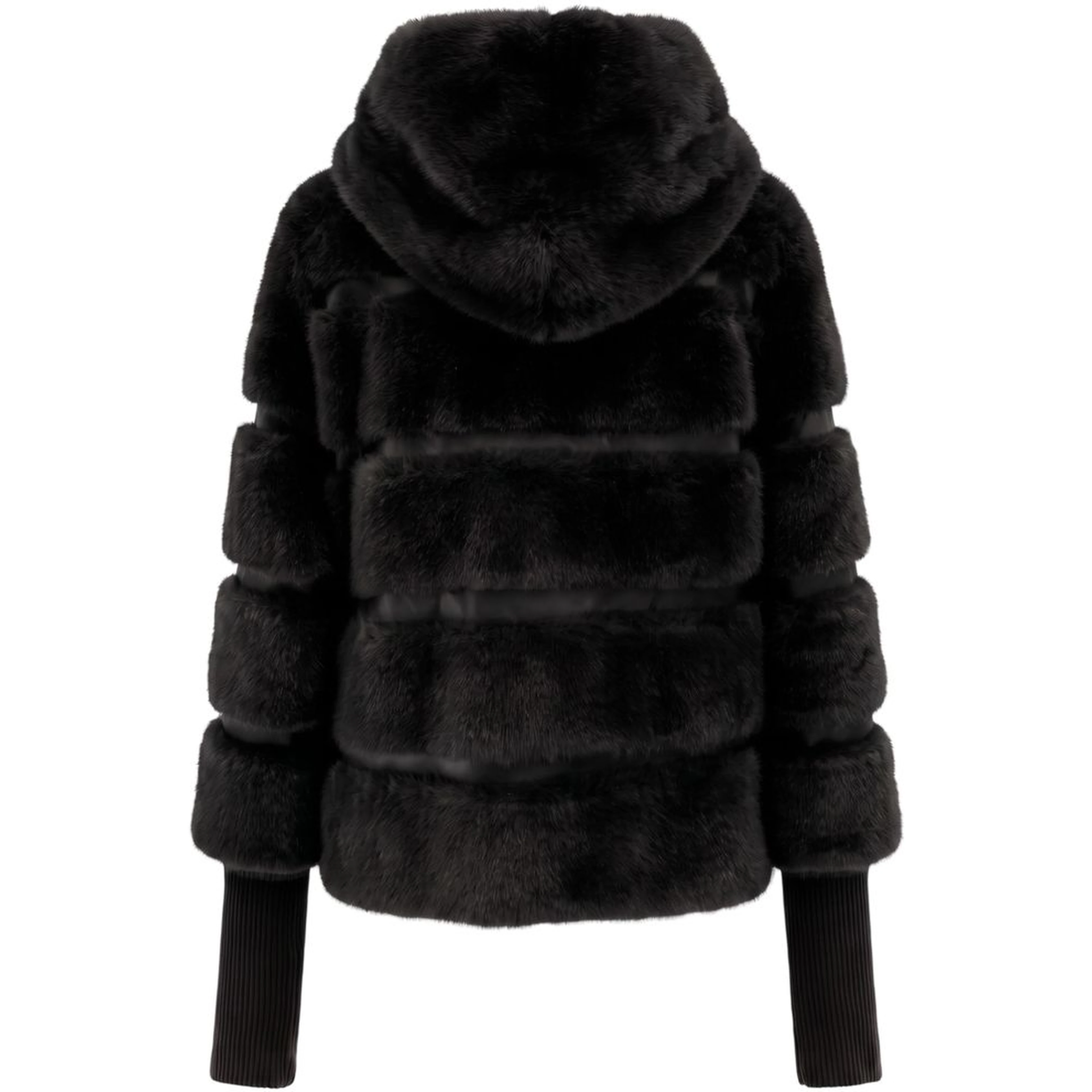 Black Polyester Women Jacket