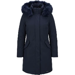 Blue Nylon Women Jacket