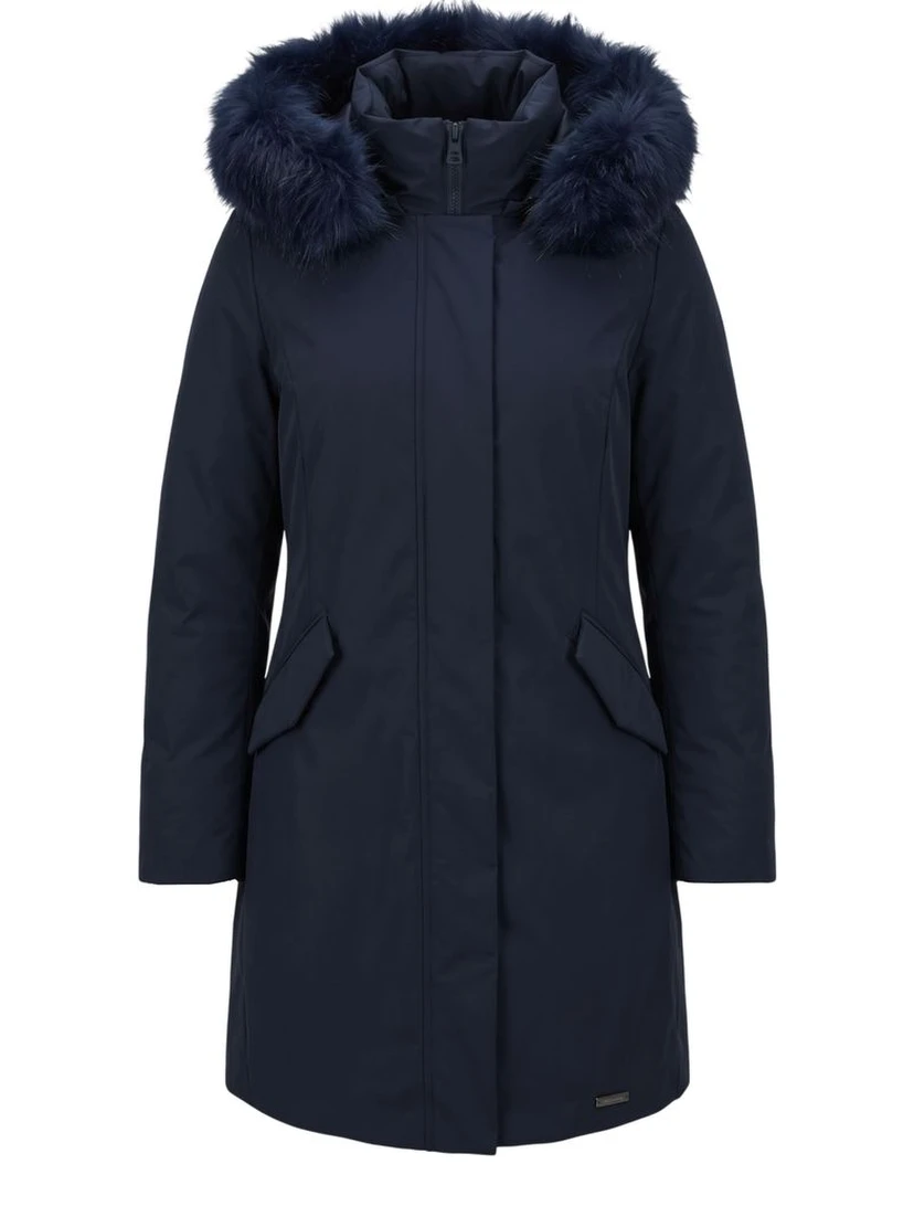 Blue Nylon Women Jacket