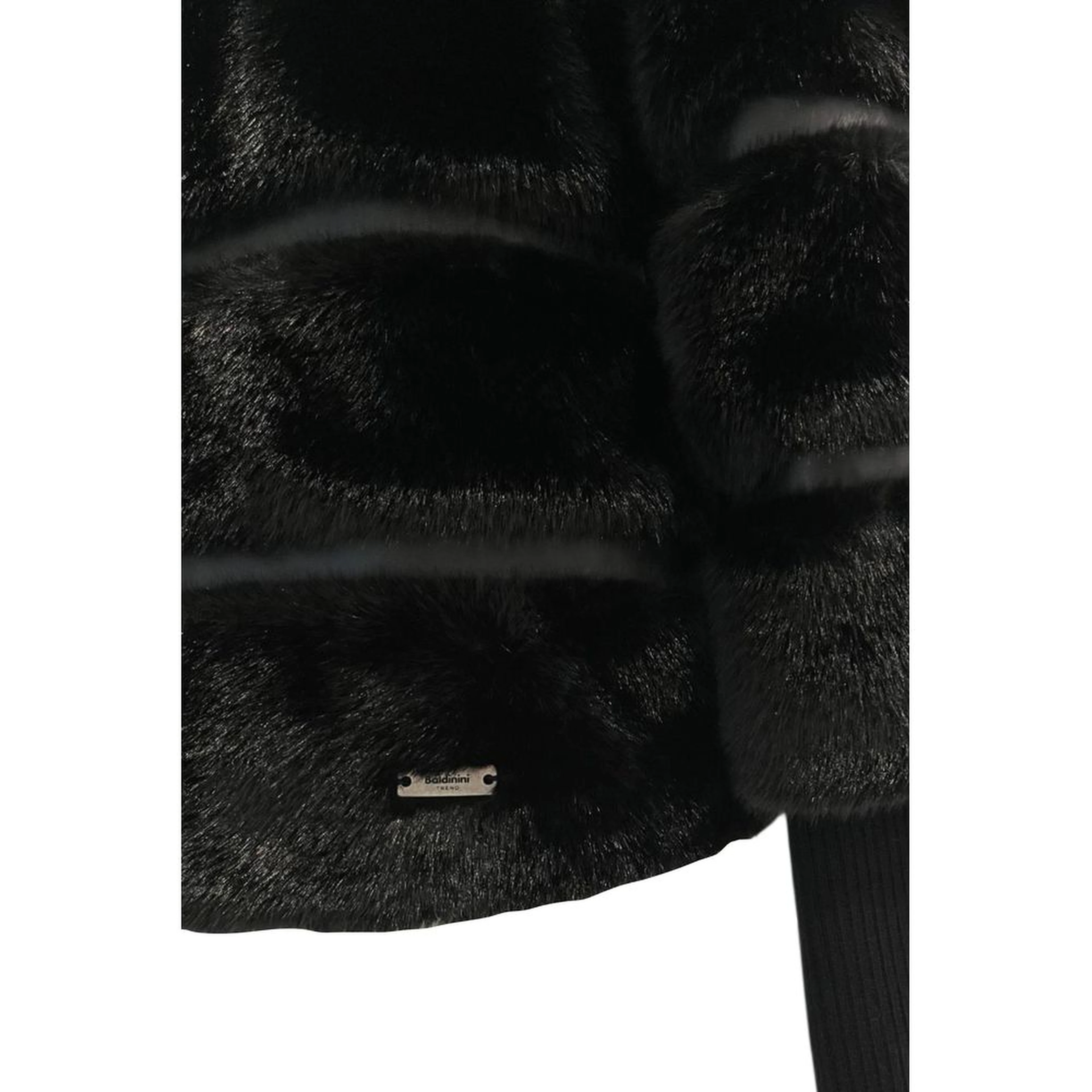 Black Polyester Women Jacket