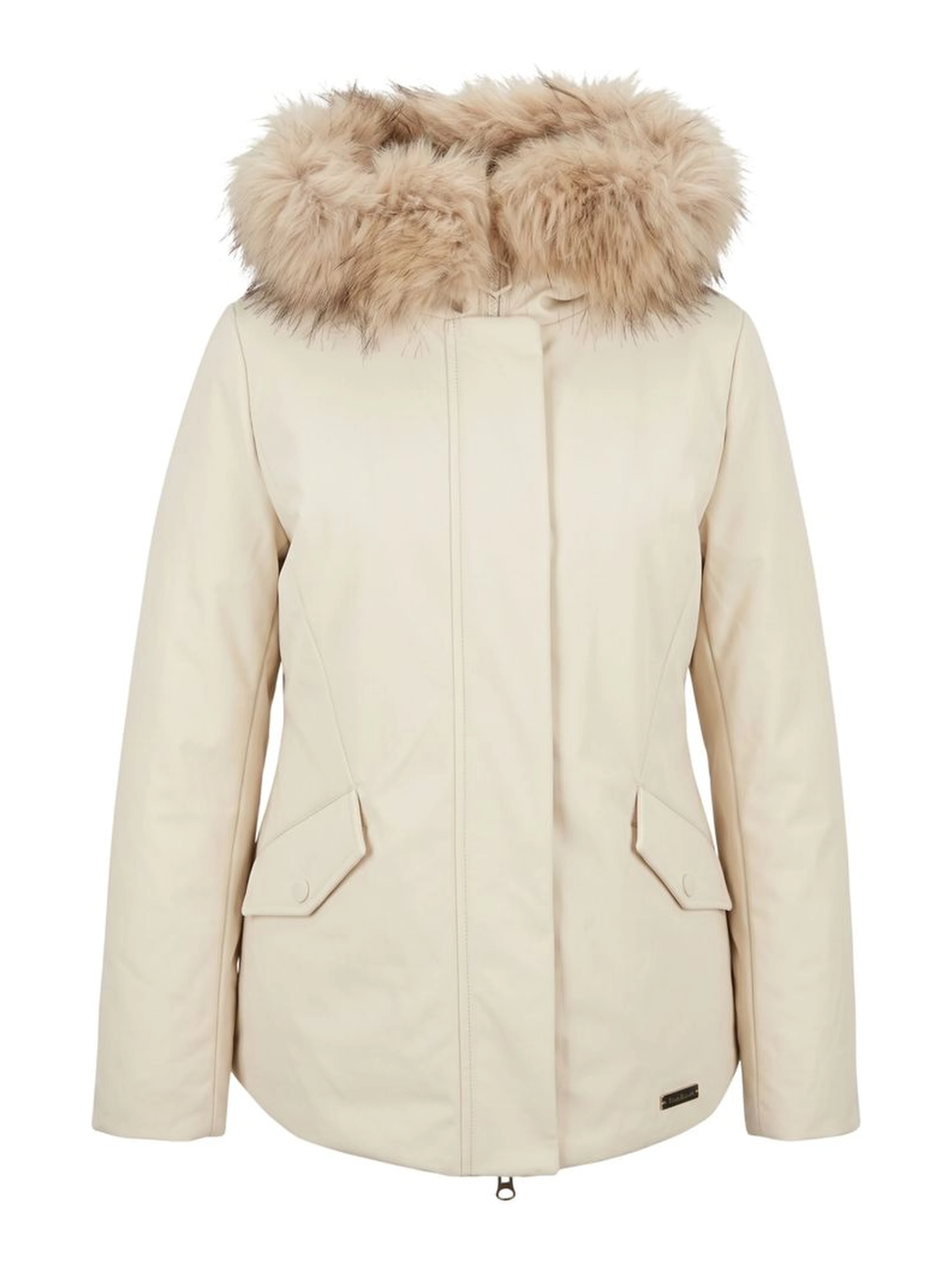 White Nylon Women Jacket