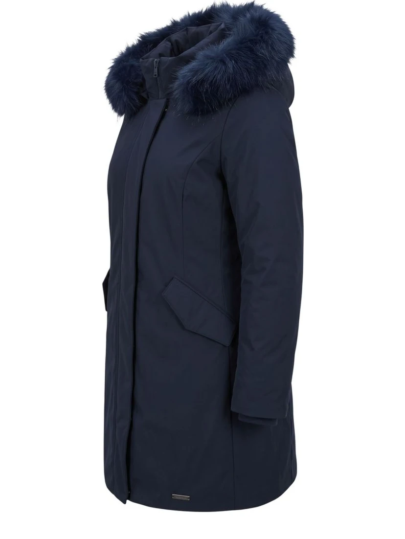 Blue Nylon Women Jacket