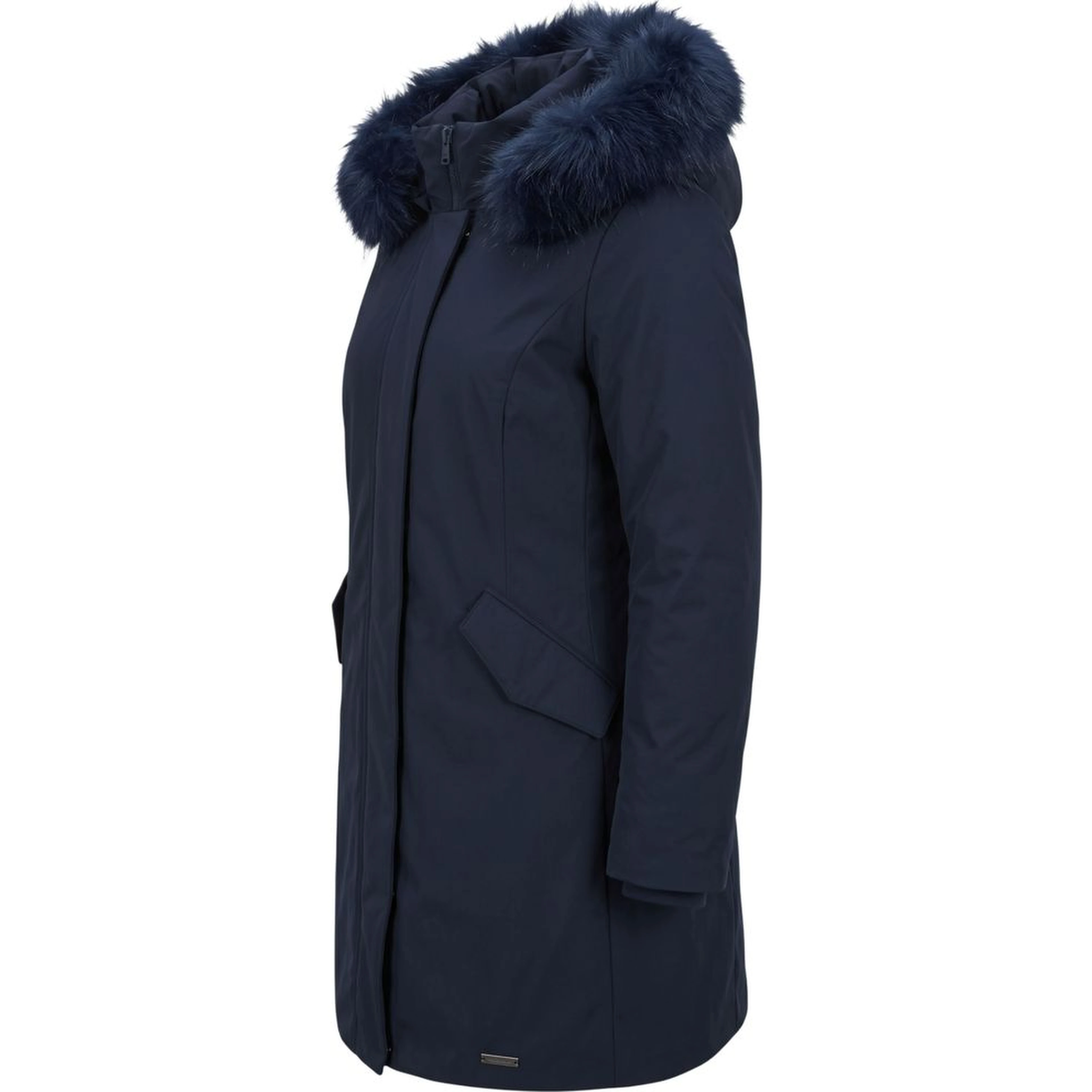 Blue Nylon Women Jacket