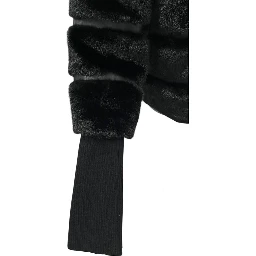 Black Polyester Women Jacket