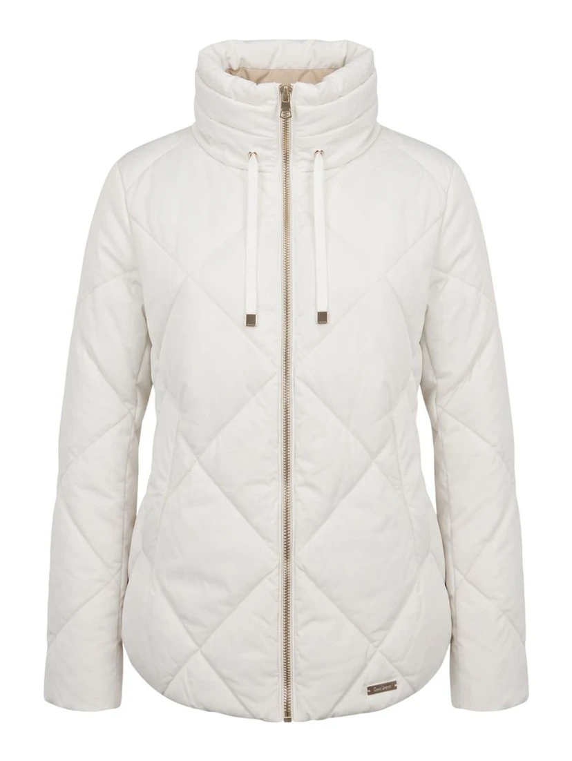 White Polyester Women Jacket