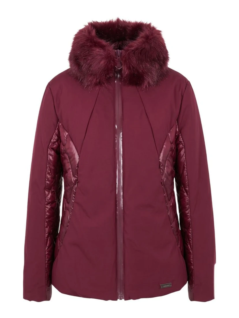 Red Nylon Women Jacket