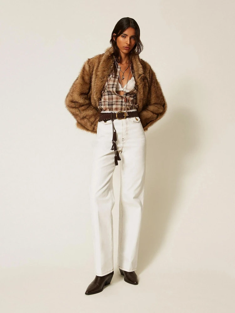 TWINSET fur coat alternative