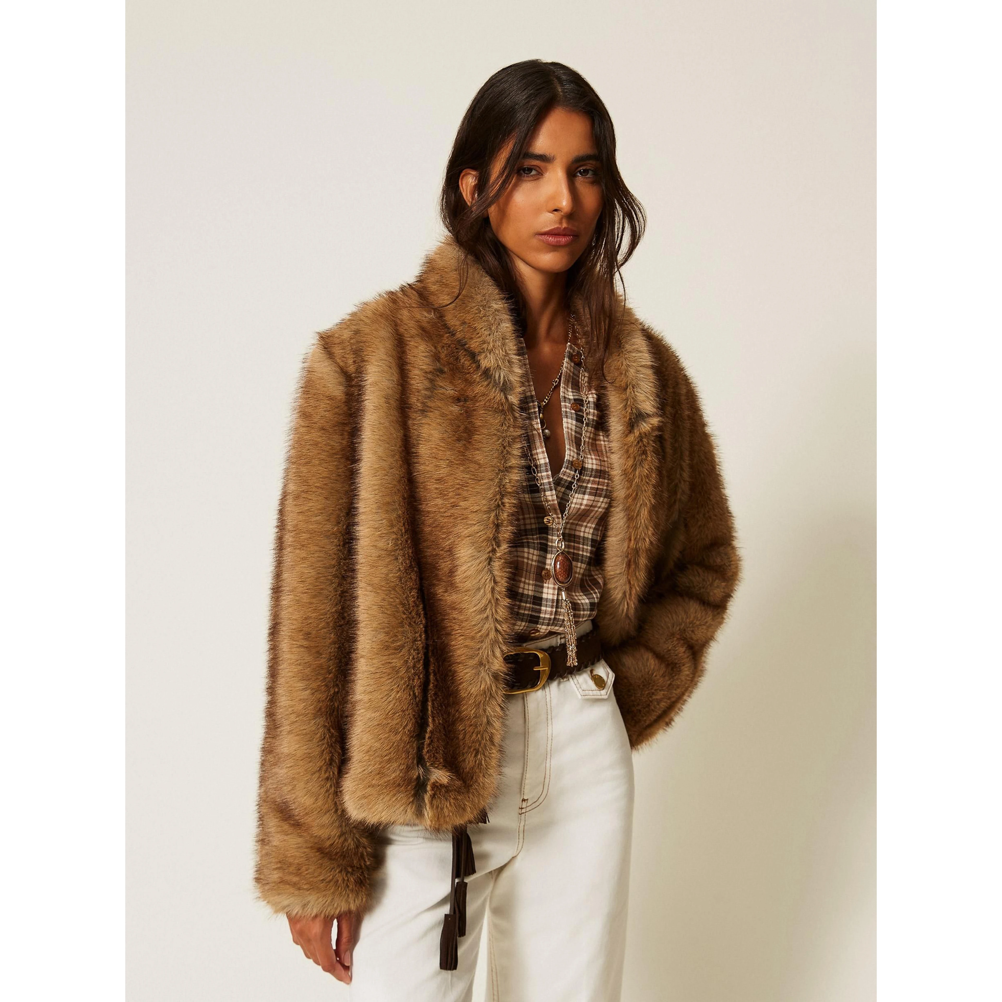 TWINSET fur coat