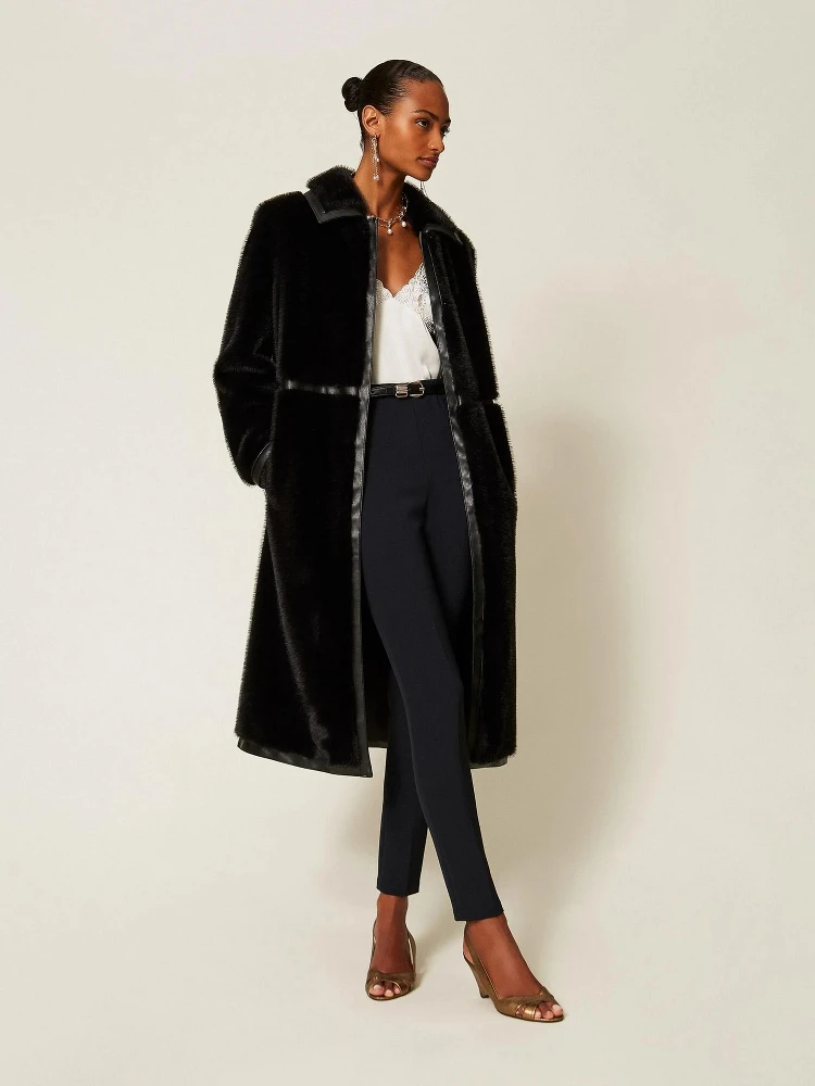 TWINSET fur coat alternative