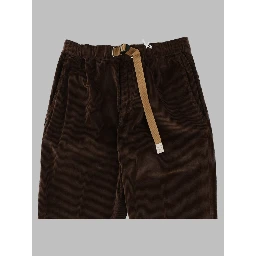 Pantalone In Cotone Con Cintura