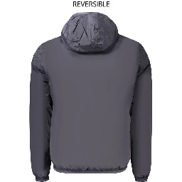 Blue Polyamide Men's Jacket