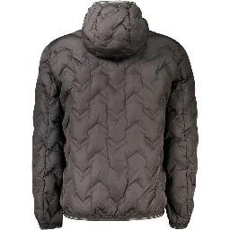Black Polyester Men's Jacket