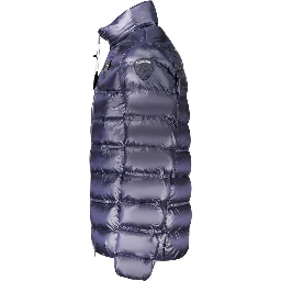 Blue Polyamide Men Jacket