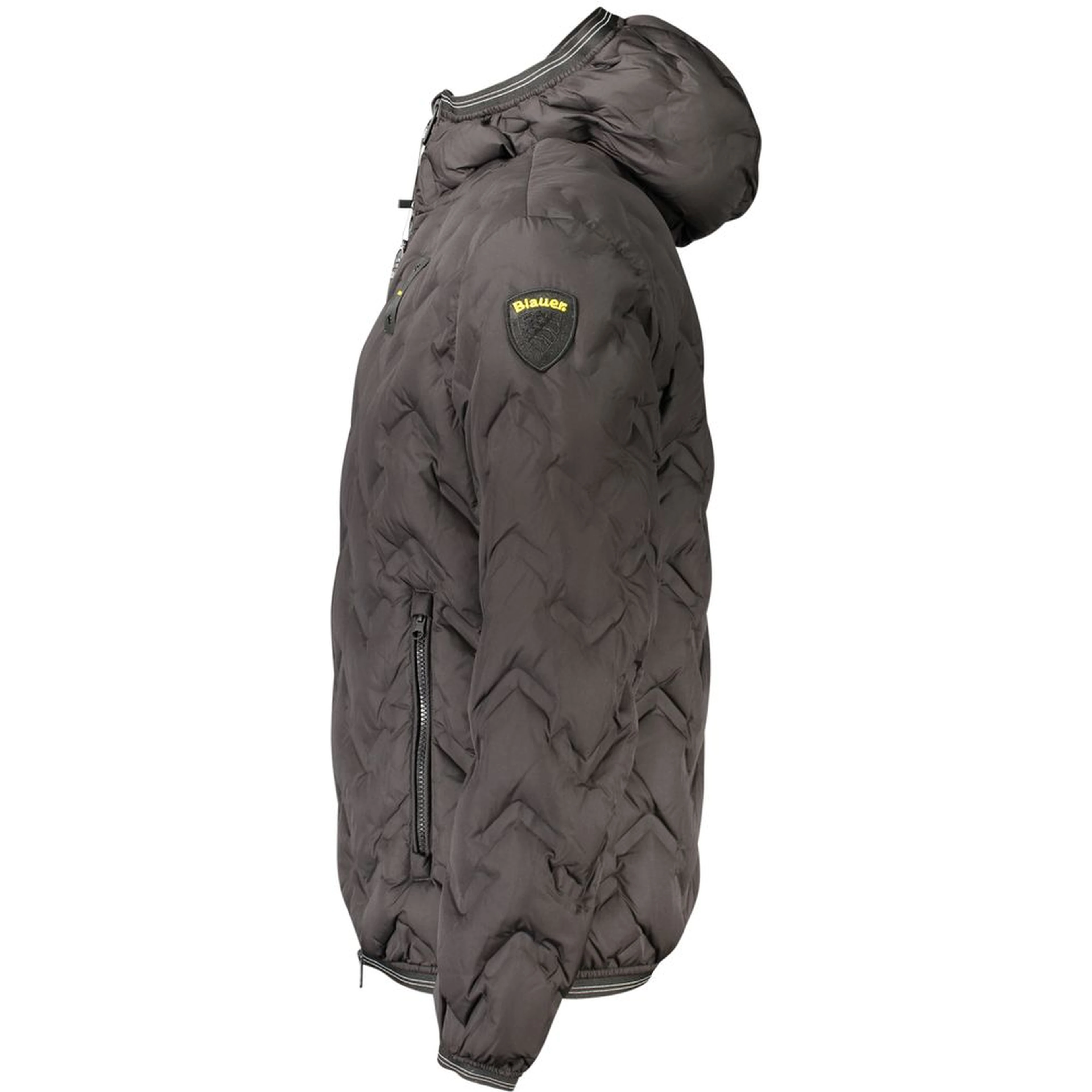 Black Polyester Men's Jacket