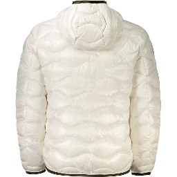 White Polyamide Men's Jacket