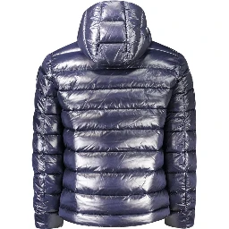 Blue Polyamide Men's Jacket