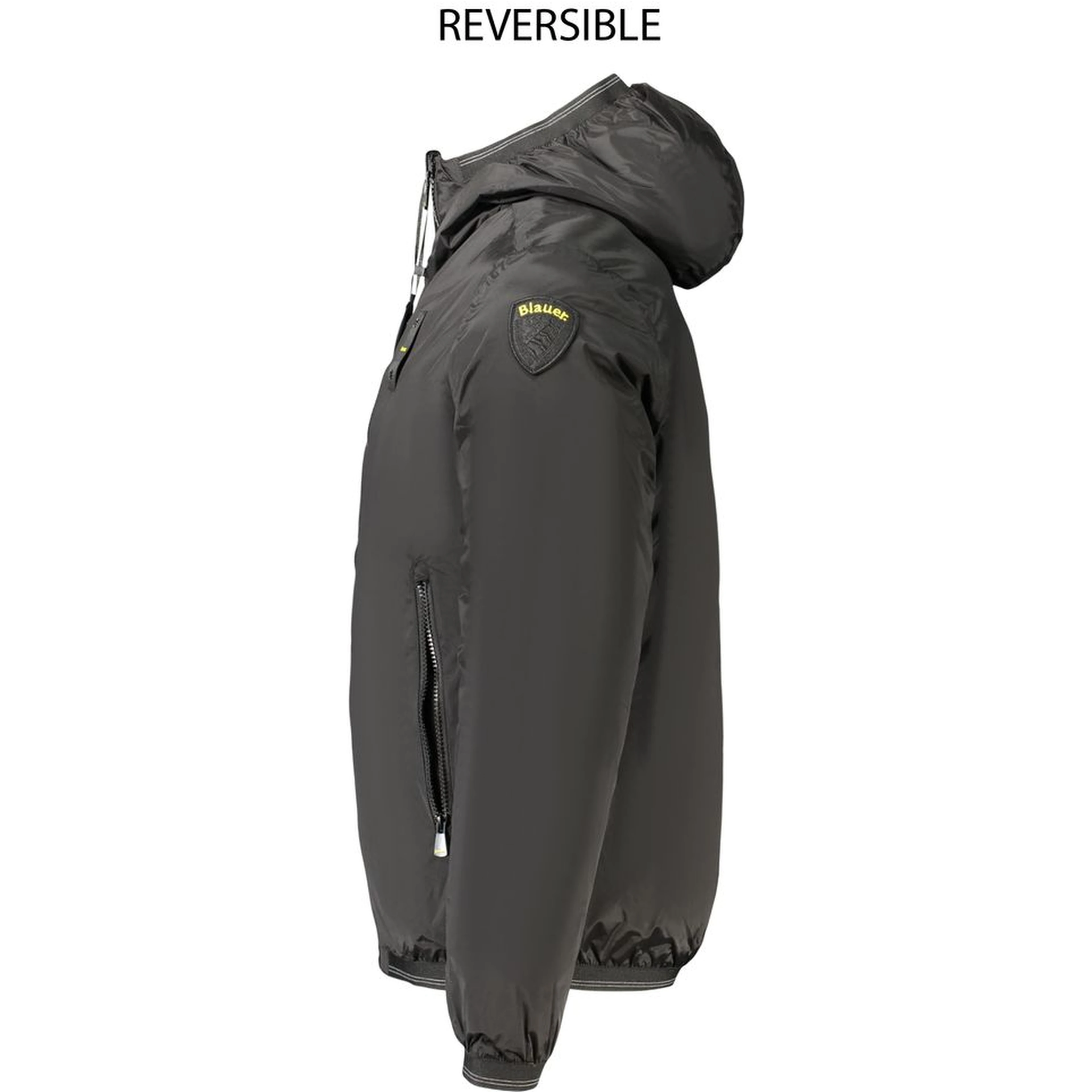 Black Polyamide Men's Jacket