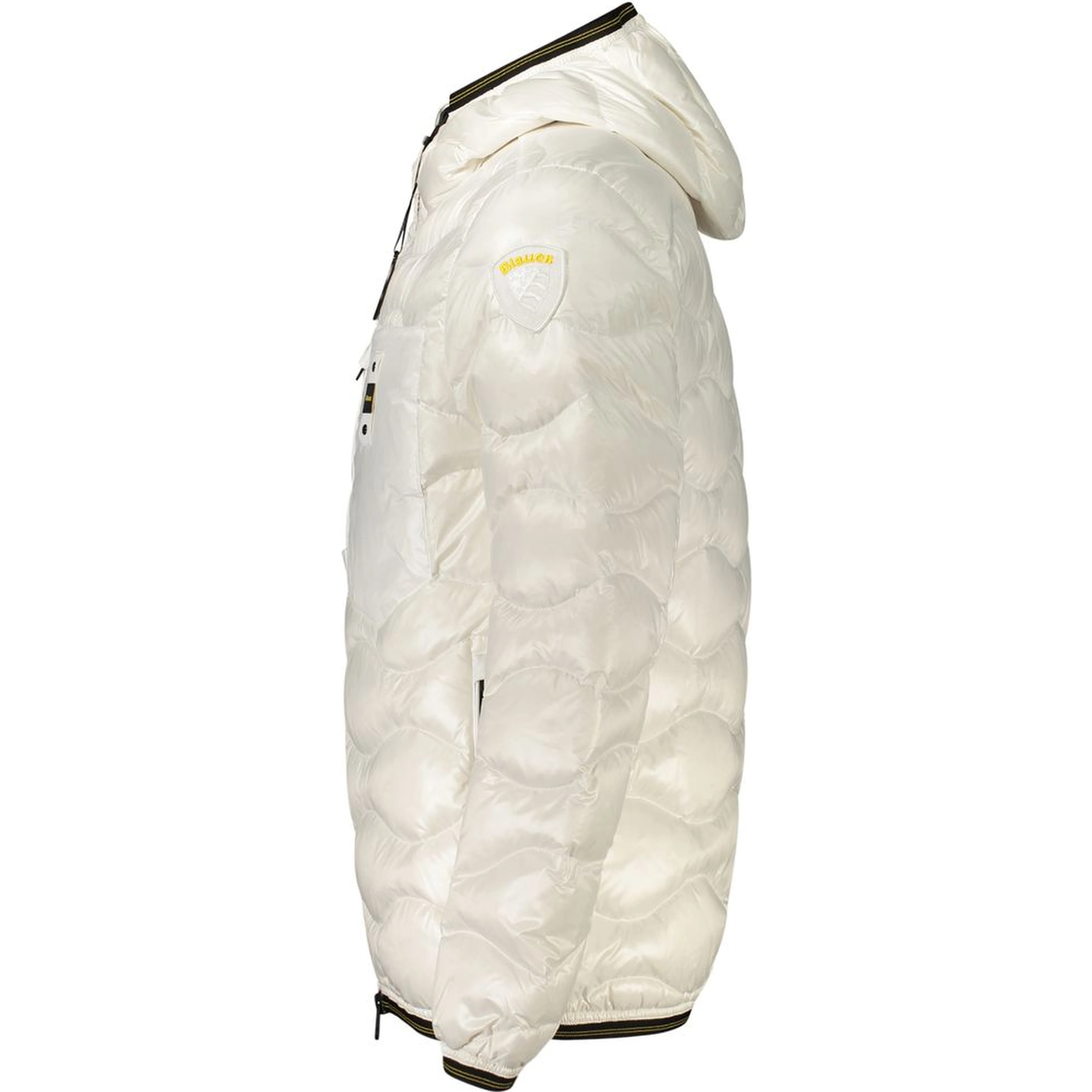 White Polyamide Men's Jacket