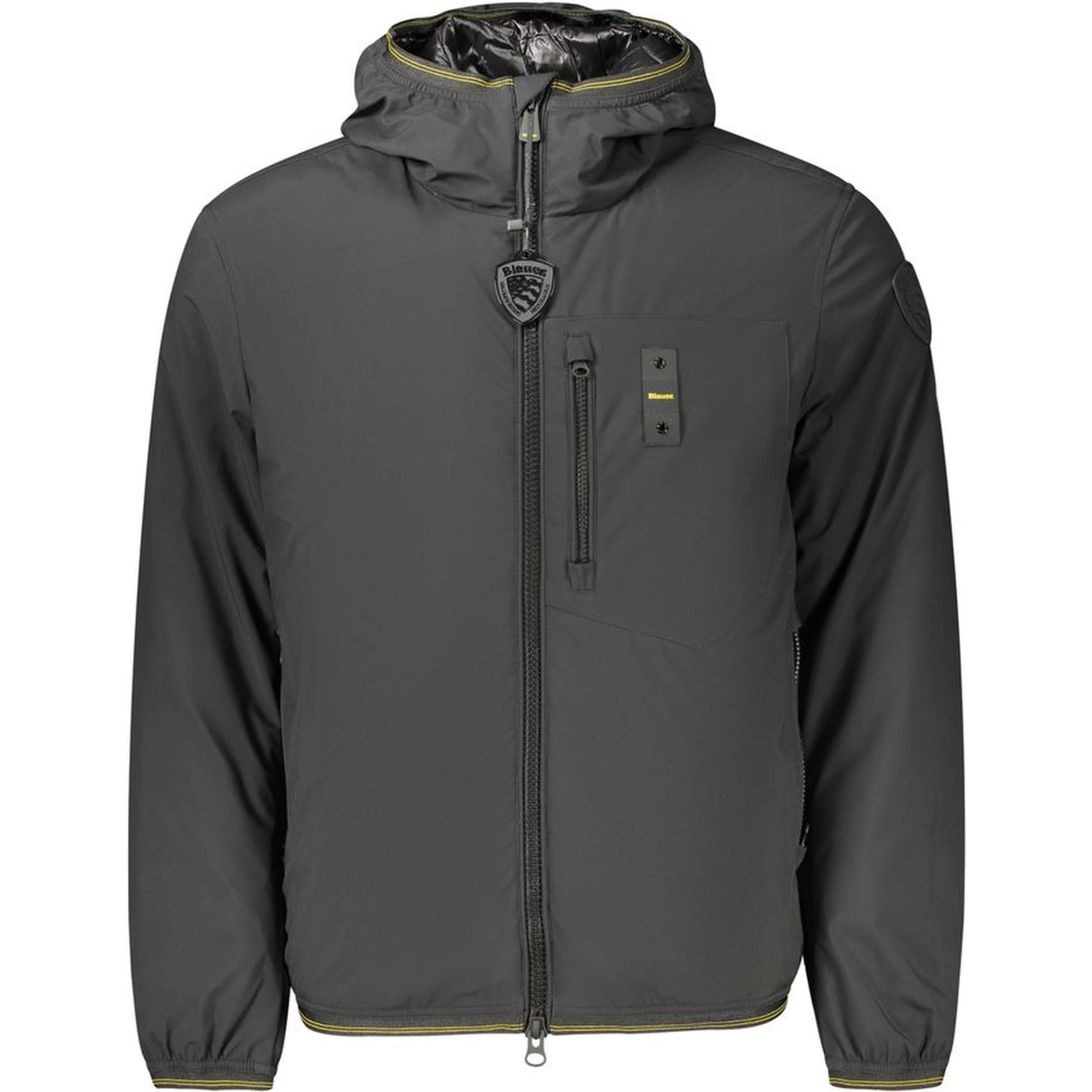 Black Polyester Men's Jacket