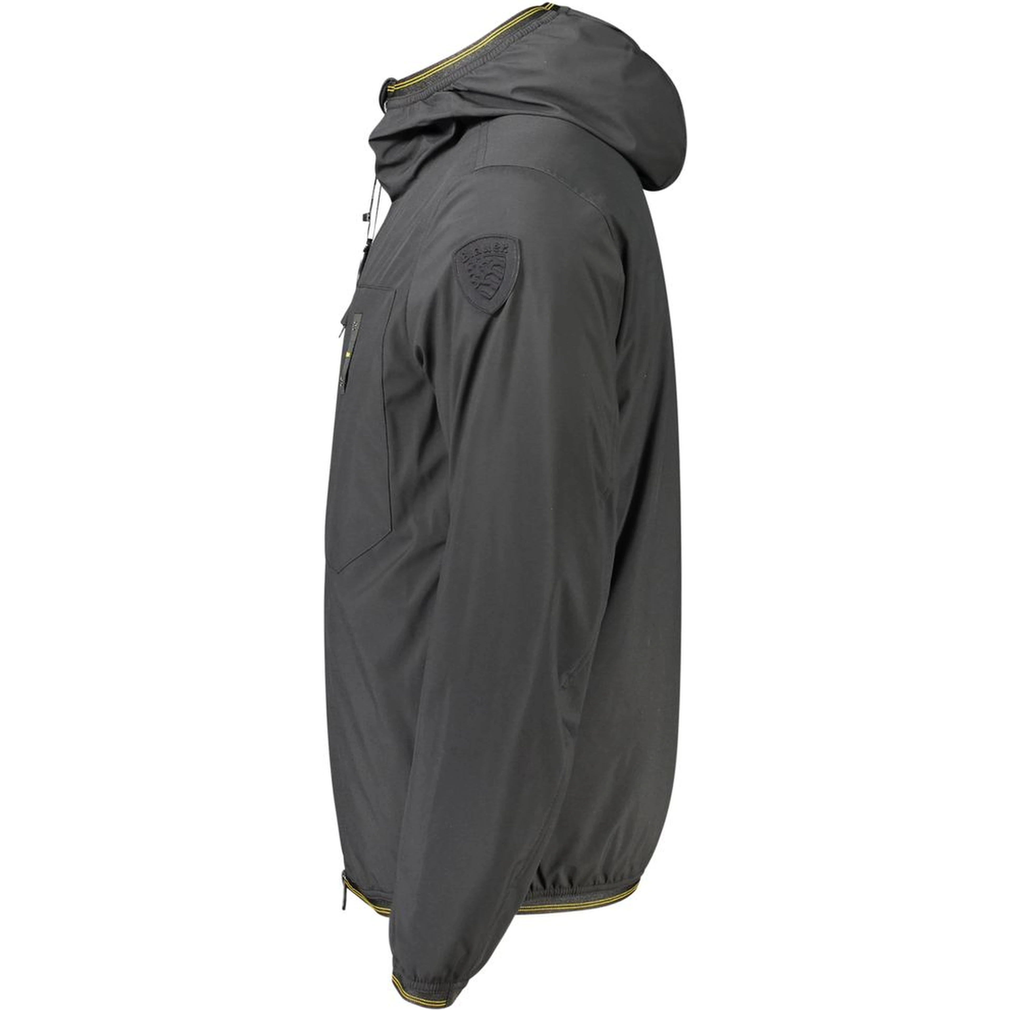 Black Polyester Men's Jacket