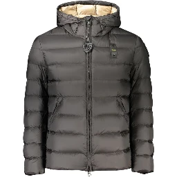 Black Polyamide Men's Jacket