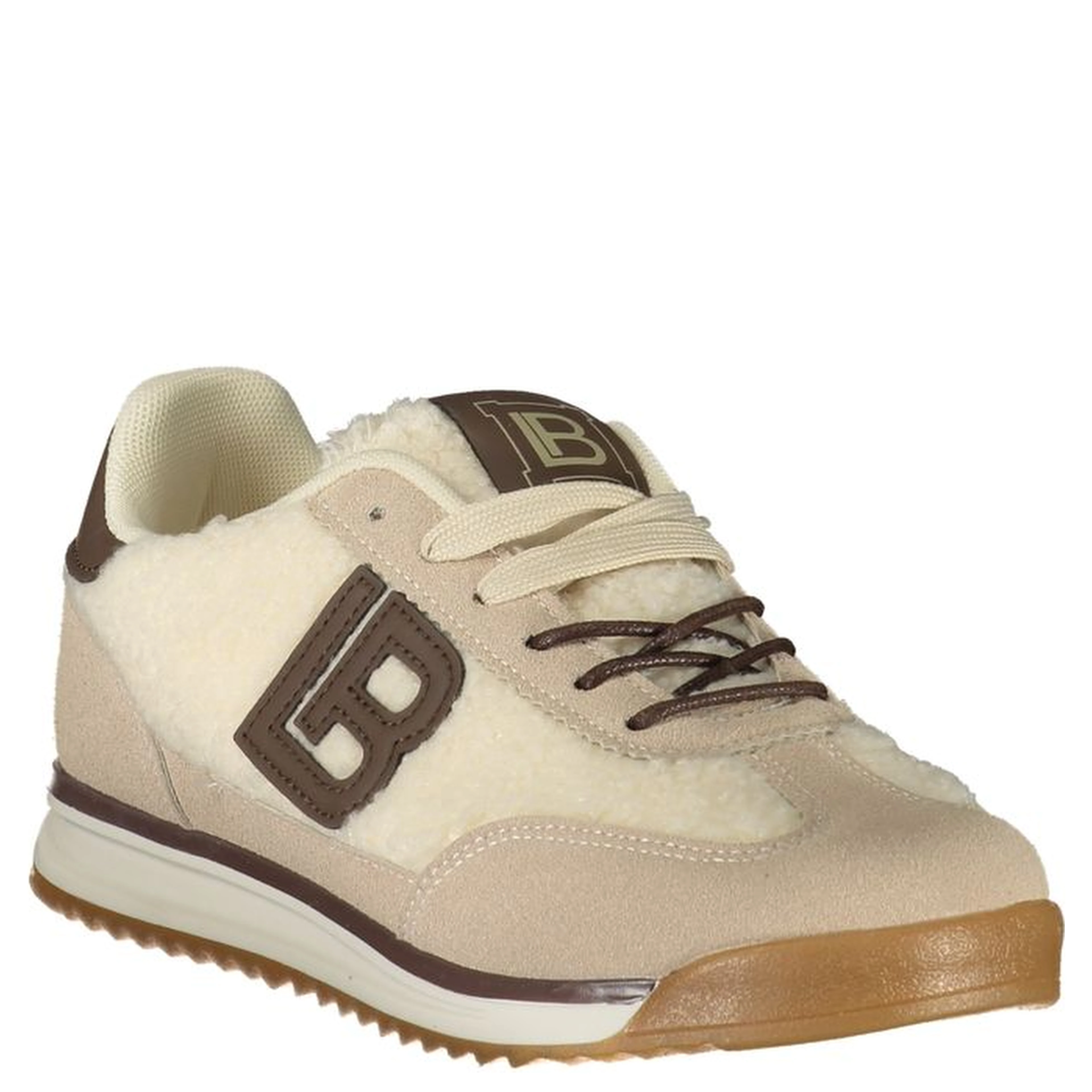 Beige Polyurethane Women's Sneaker