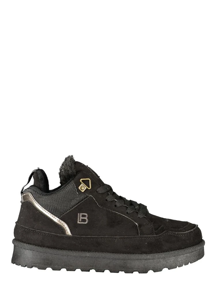 Black Polyurethane Women's Sneaker