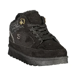 Black Polyurethane Women's Sneaker