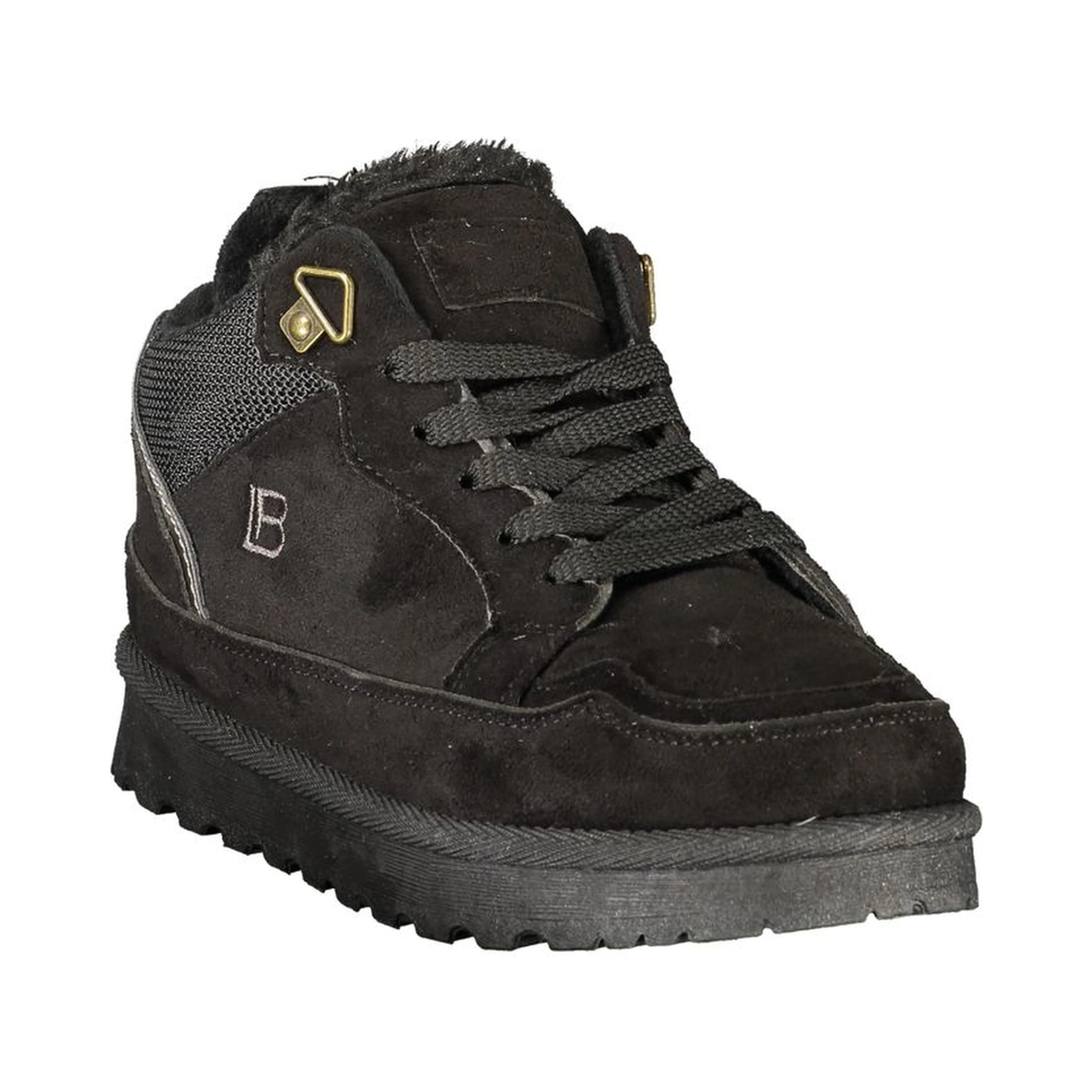 Black Polyurethane Women's Sneaker