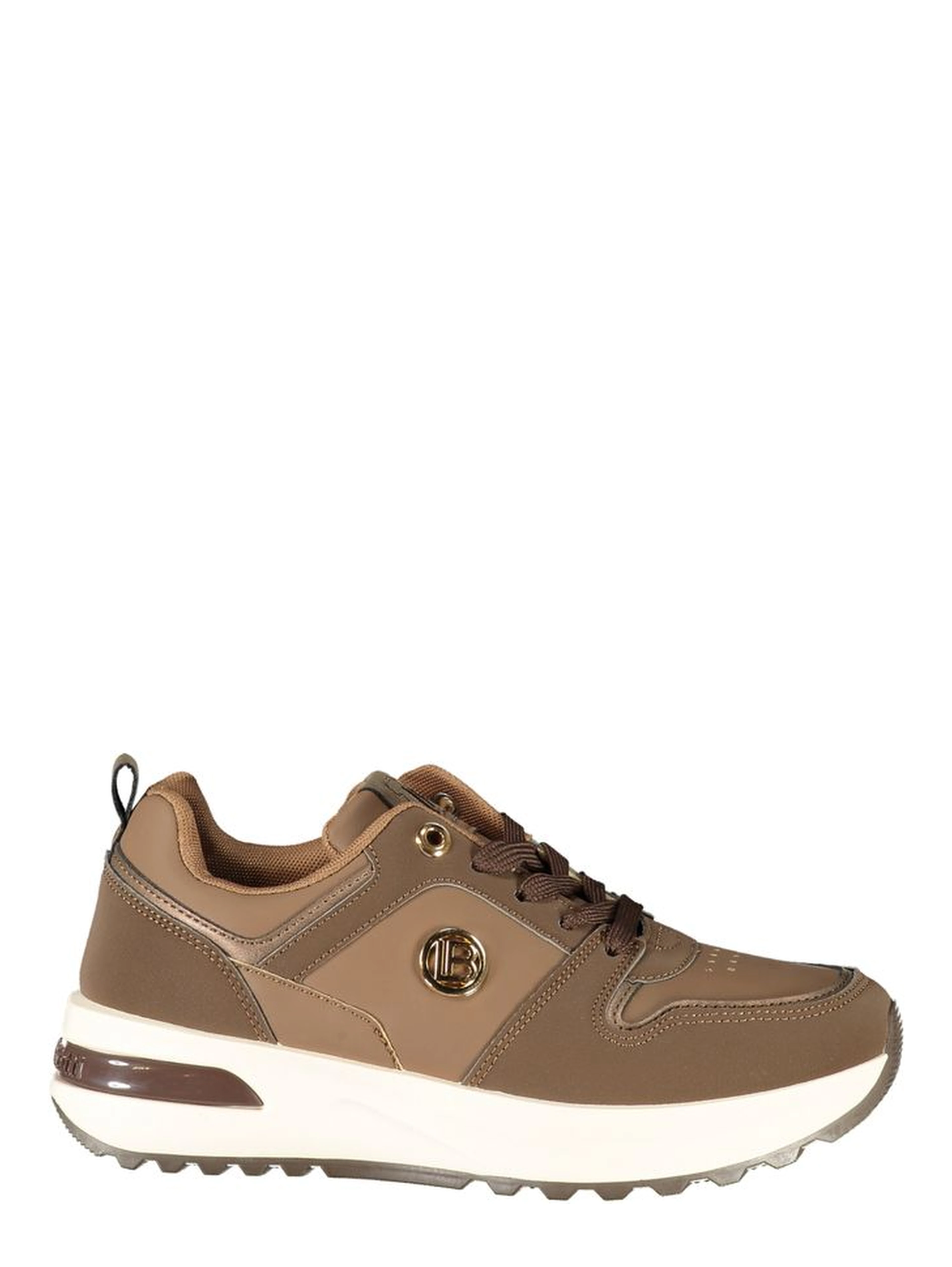 Brown Polyurethane Womens Sneaker