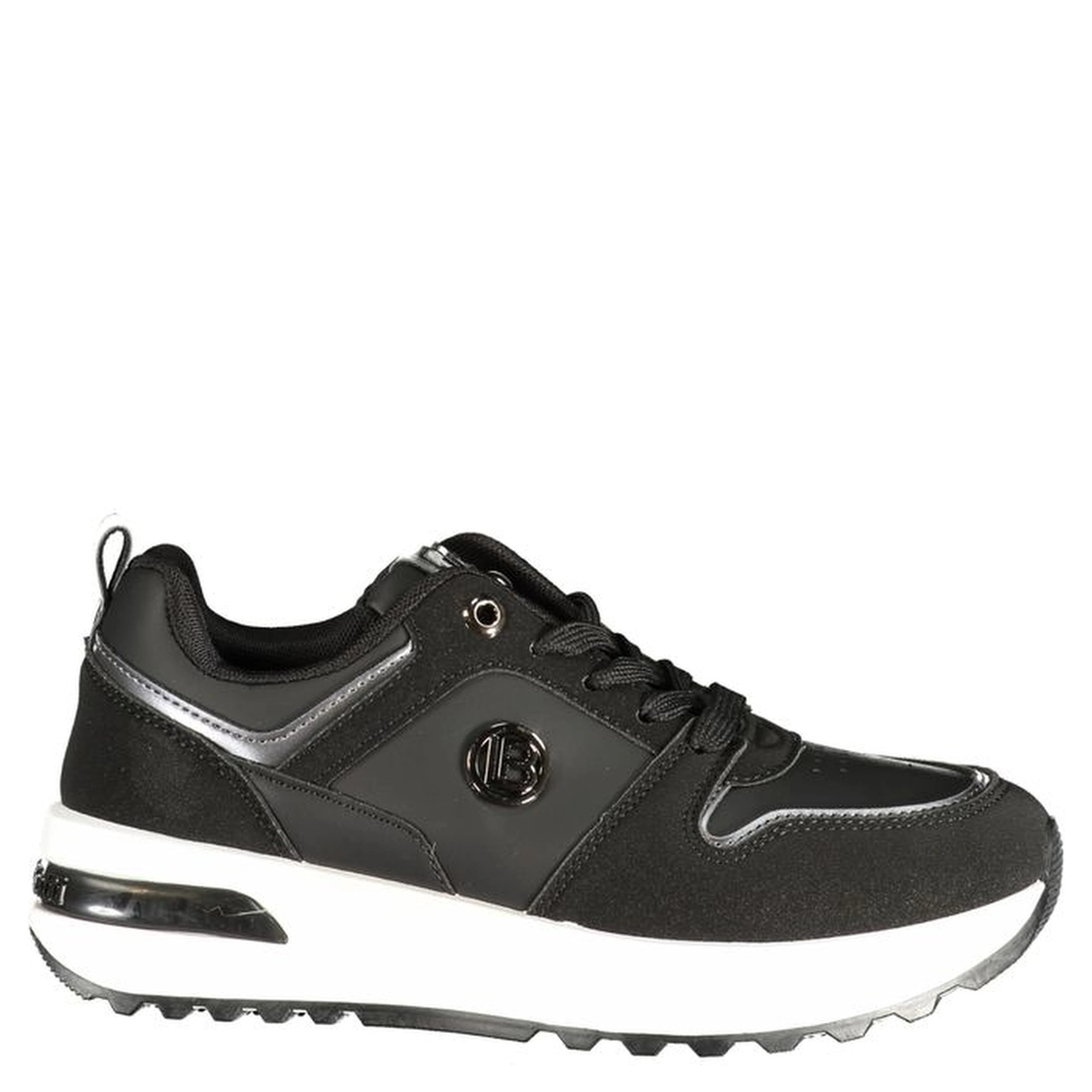 Black Polyurethane Women's Sneaker