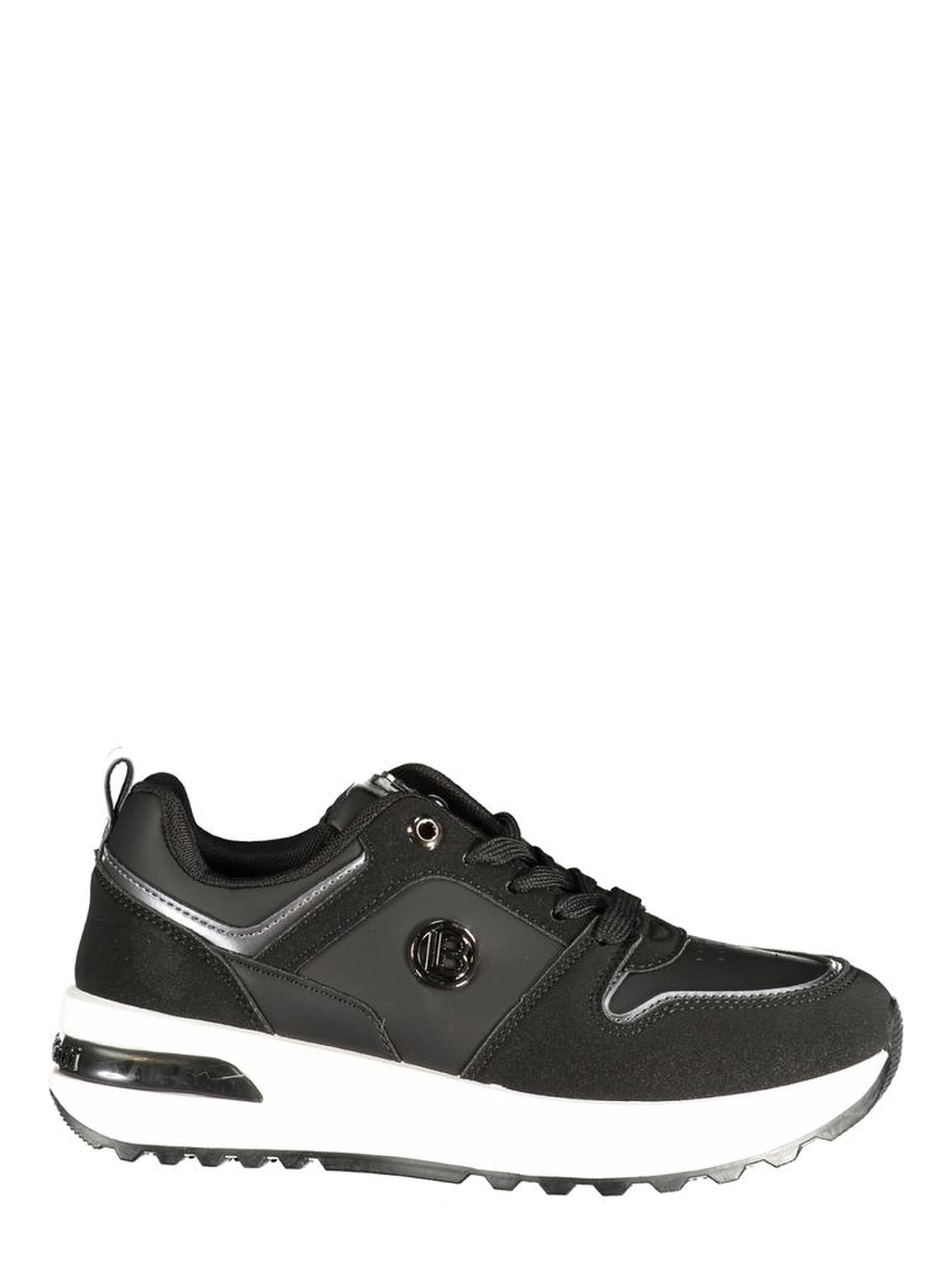 Black Polyurethane Women's Sneaker