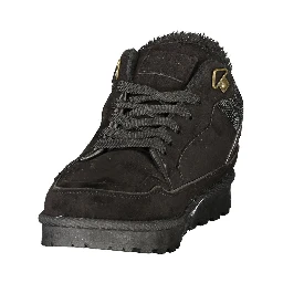 Black Polyurethane Women's Sneaker