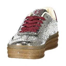 Argento Poliuretano Donna Sneaker