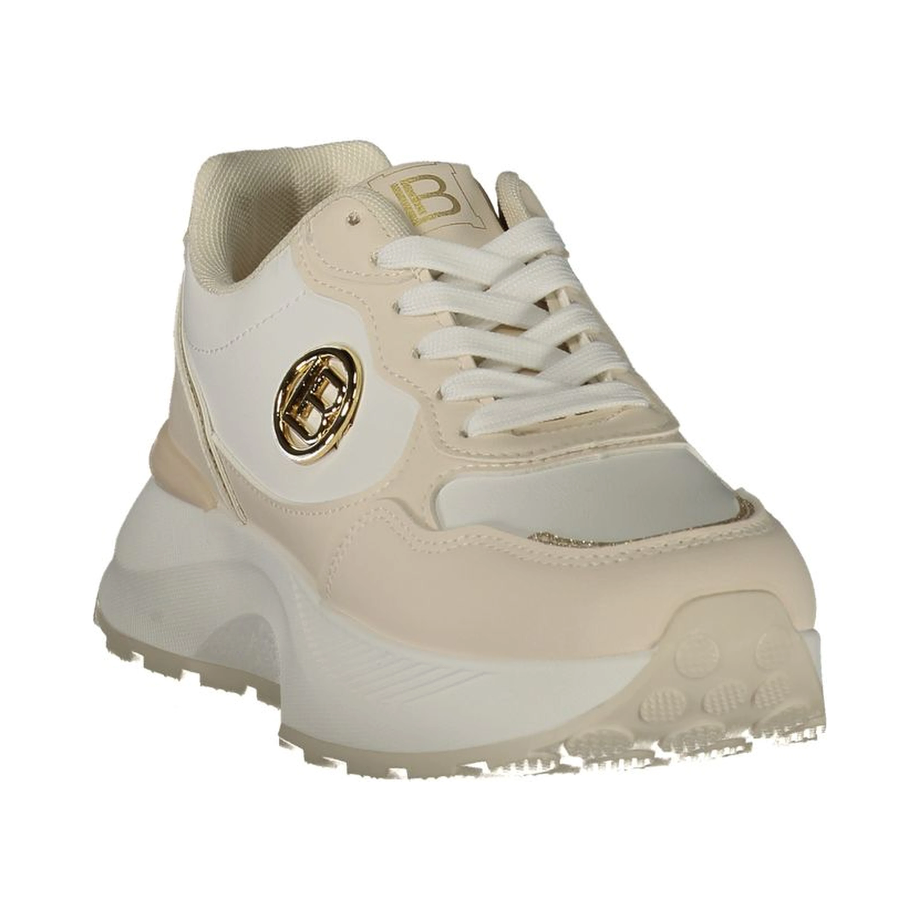 Beige Polyurethane Female Sneaker