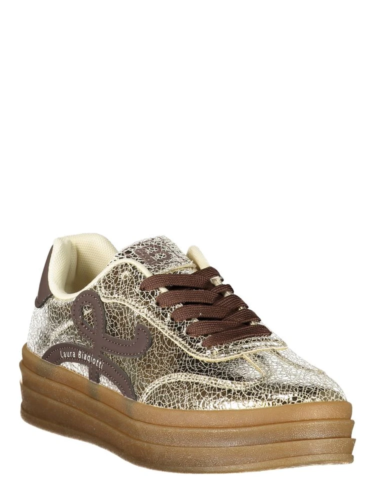 Gold Polyurethane Women's Sneaker alternative