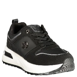 Black Polyurethane Women's Sneaker