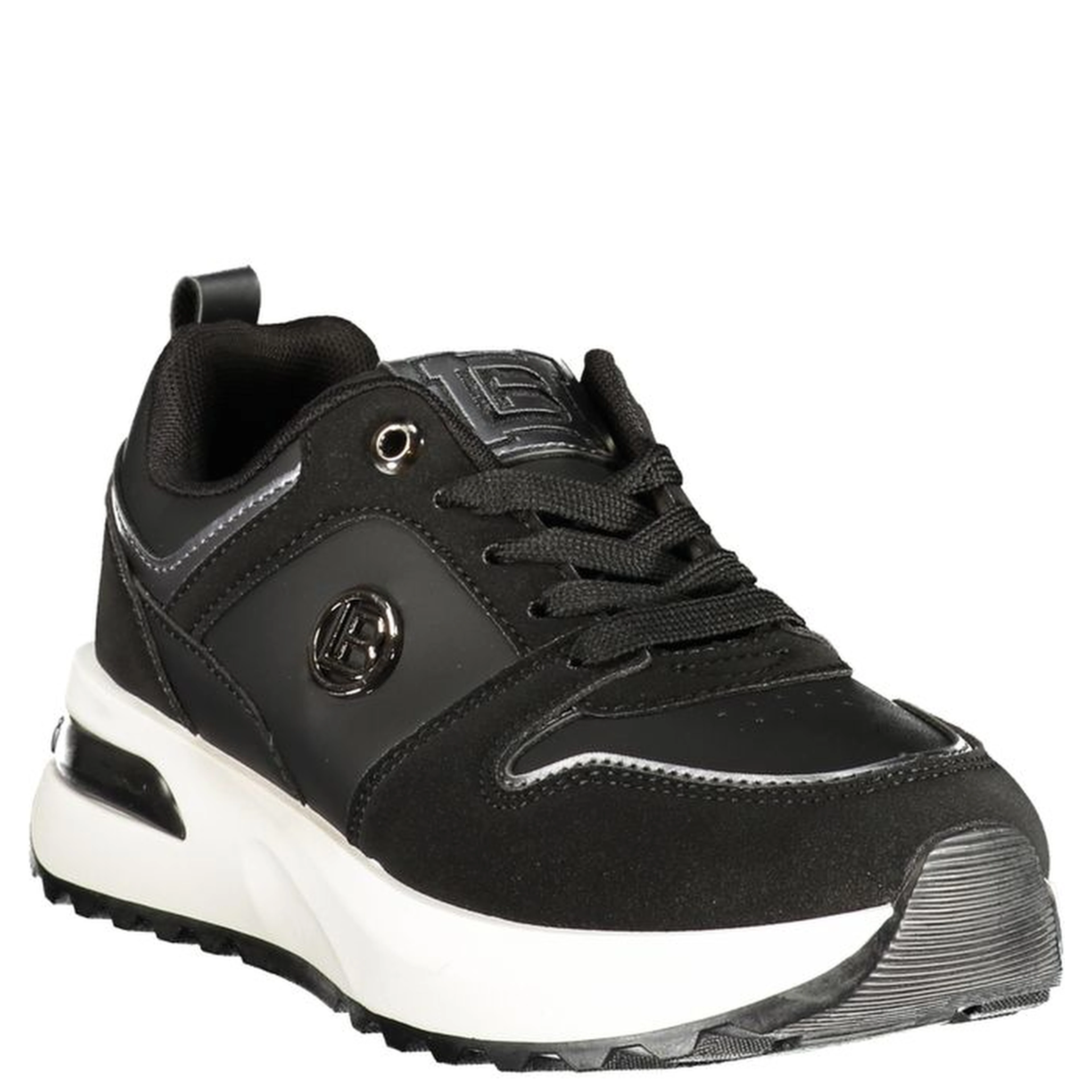 Black Polyurethane Women's Sneaker