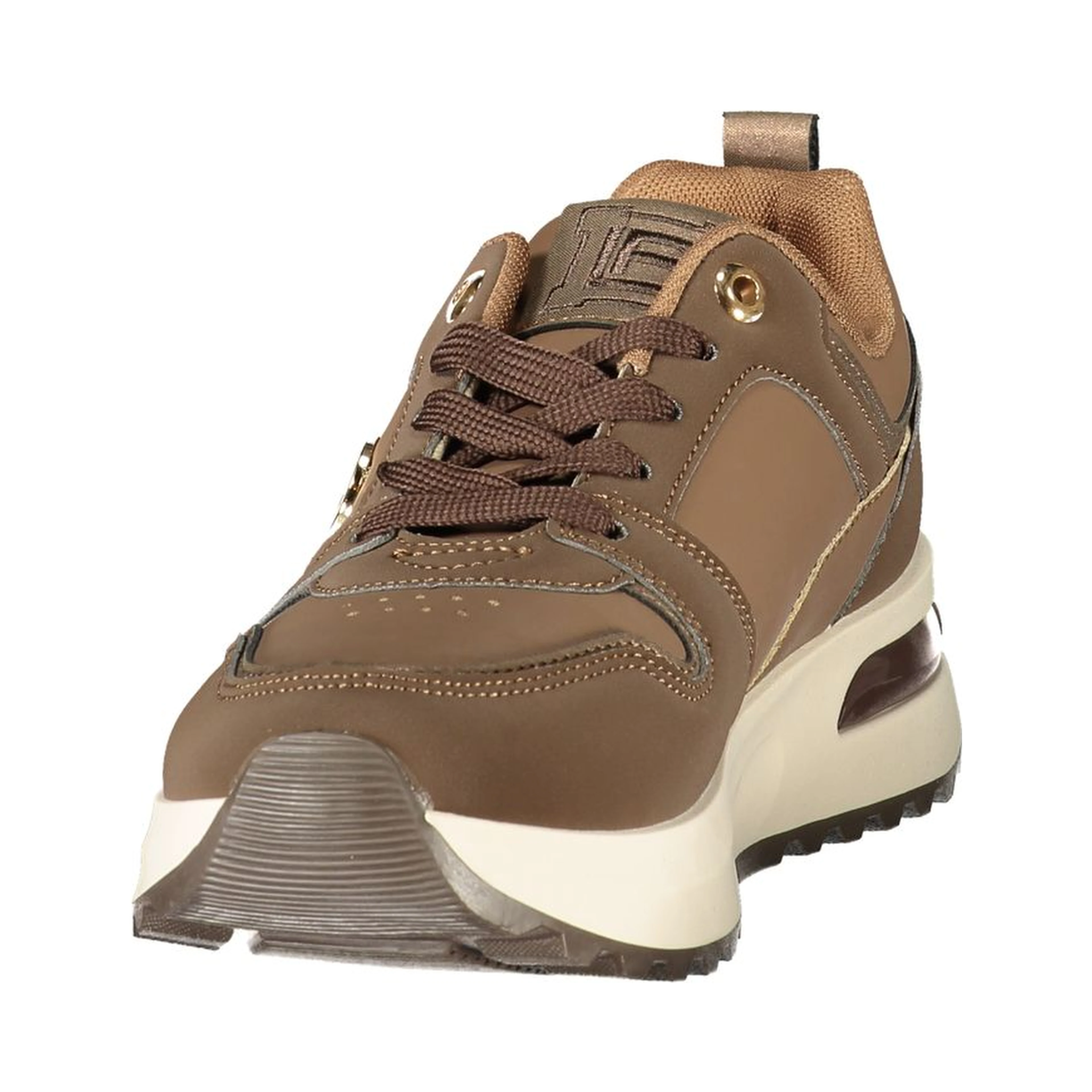 Brown Polyurethane Womens Sneaker