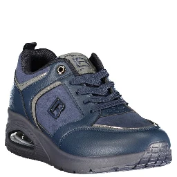 Blue Polyurethane Women's Sneaker
