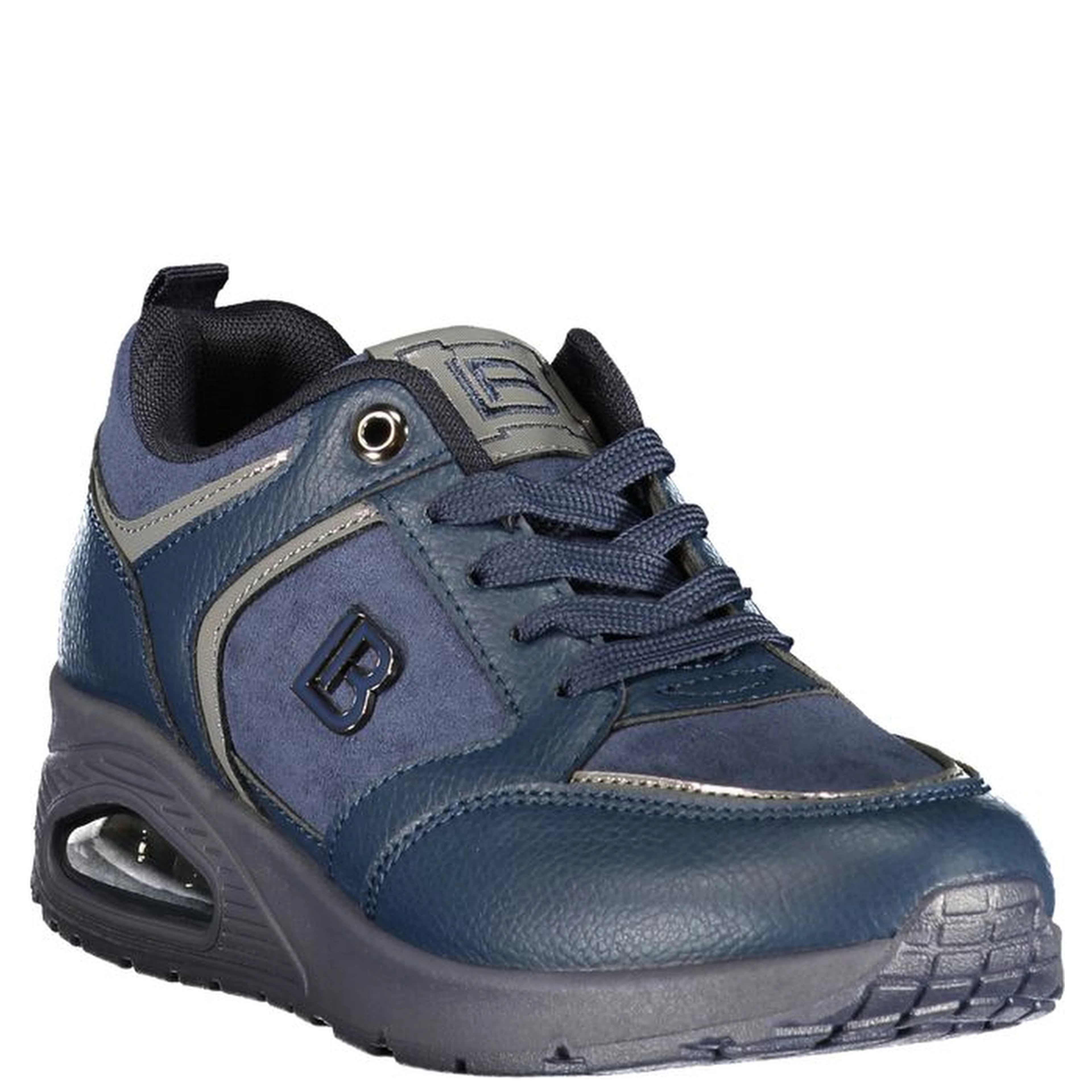 Blue Polyurethane Women's Sneaker