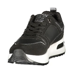 Black Polyurethane Women's Sneaker